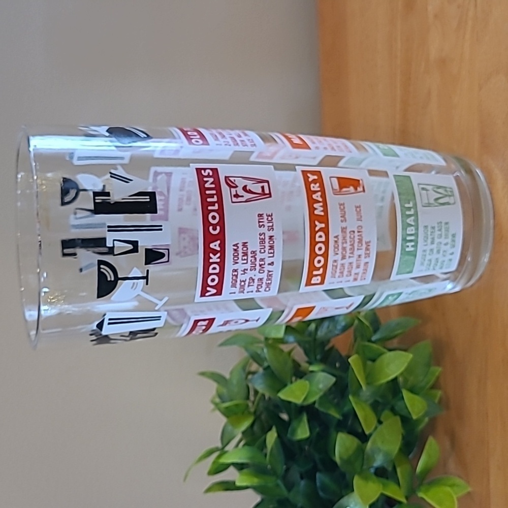 CONTINENTAL CAN COMPANY Vintage Cocktail Recipe Mixing Glass